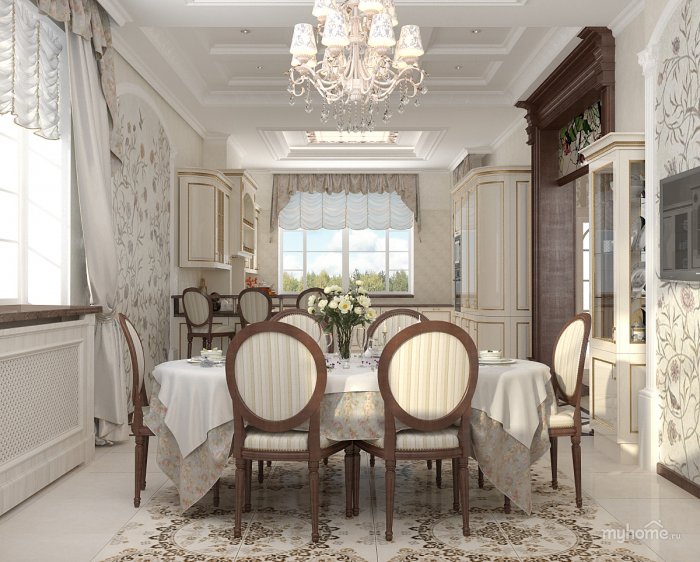 Загородный дом интерьер в неоклассическом стиле