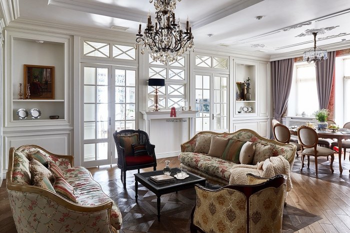 Гостиная американская Неоклассика