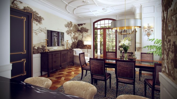 Загородный дом в стиле Неоклассика