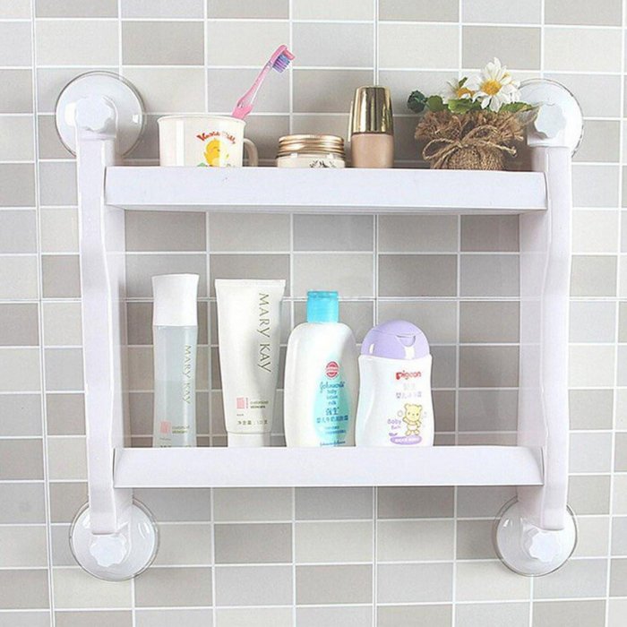 Пластиковые полки для ванной