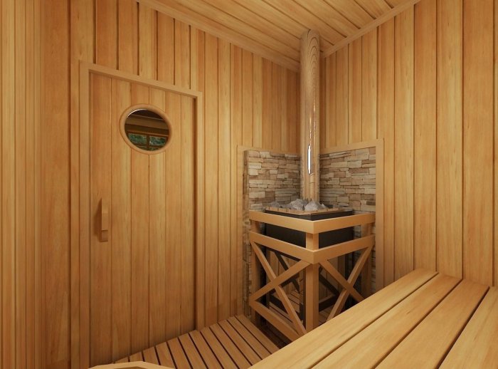 Отделка бани изнутри