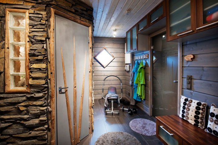 Отделка предбанника