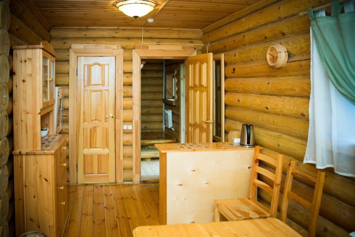Банный домик в стиле Кантри