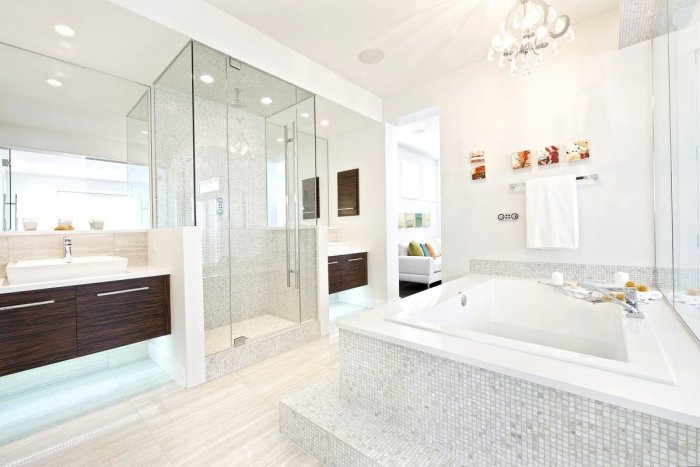 Стильная современная ванная комната