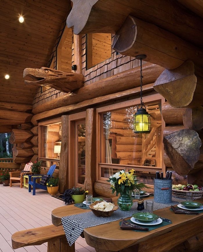 Бревенчатый дом пайонир