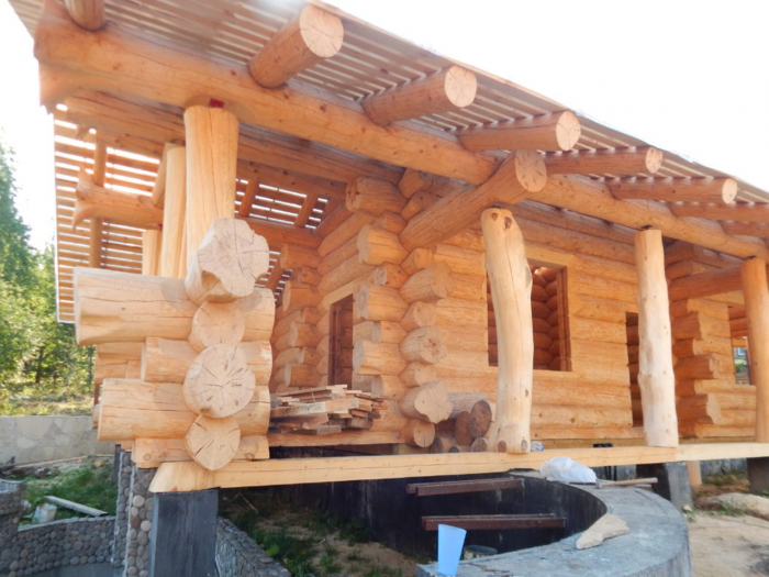 Сруб 9 на 6 дикий