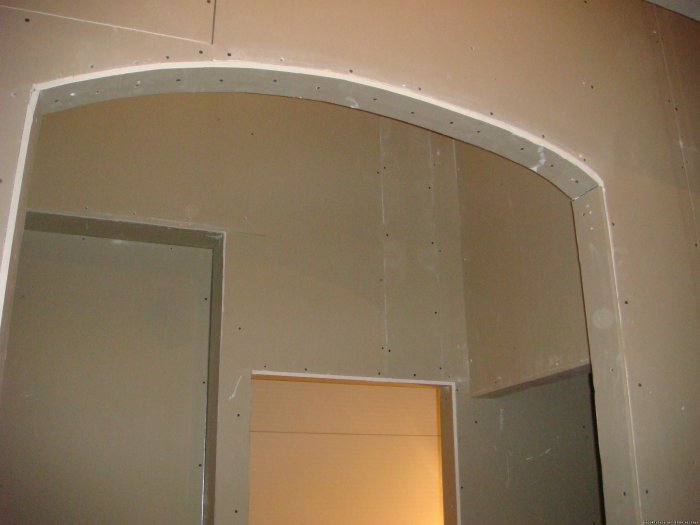 Дверные арки из гипсокартона