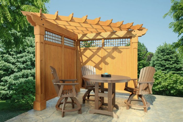 Угловая пергола