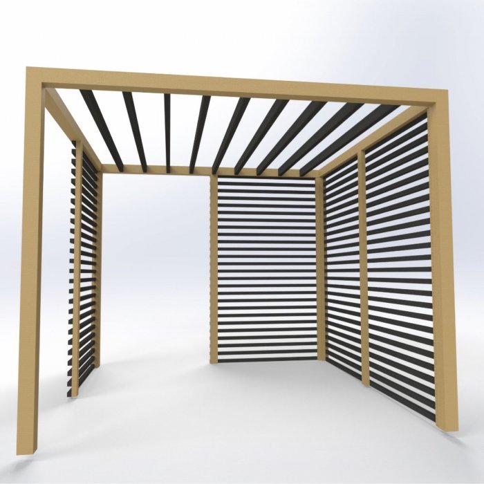 Пергола с поворотными ламелями bioclimatic