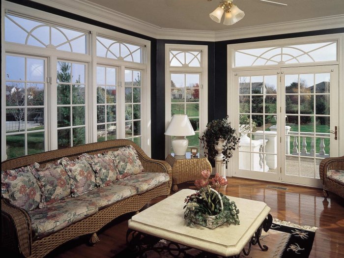 Окна на веранду