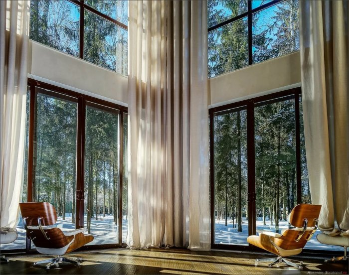 Красивые панорамные окна