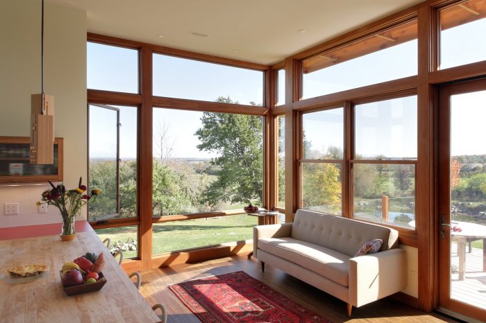 Терраса с панорамными окнами