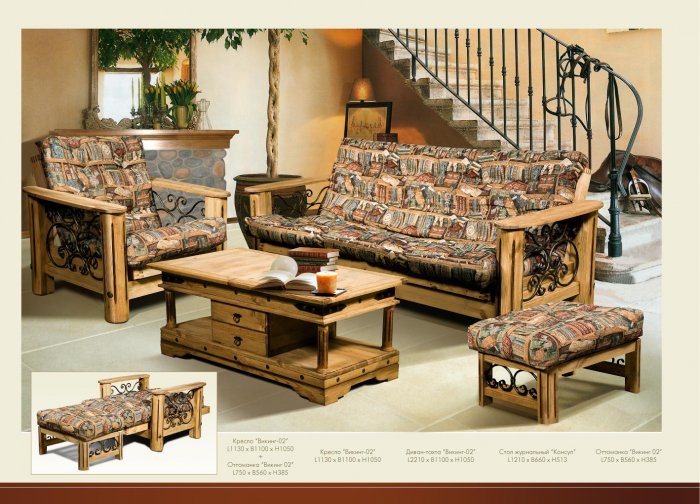 Диван Викинг с мягким элементом