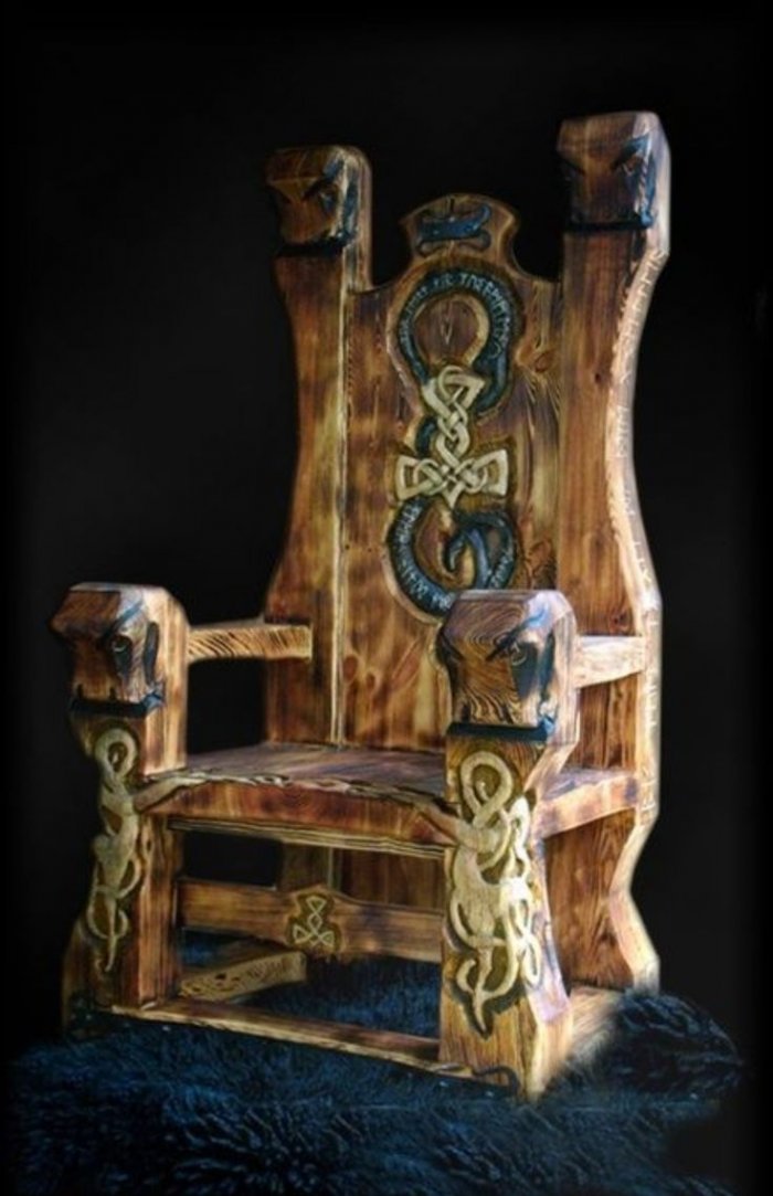 Кресло трон Викинг