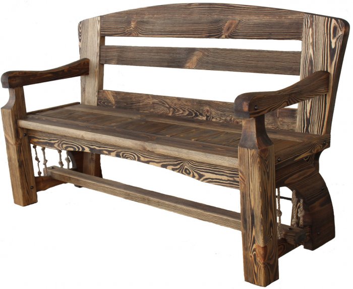 Скамья деревянная