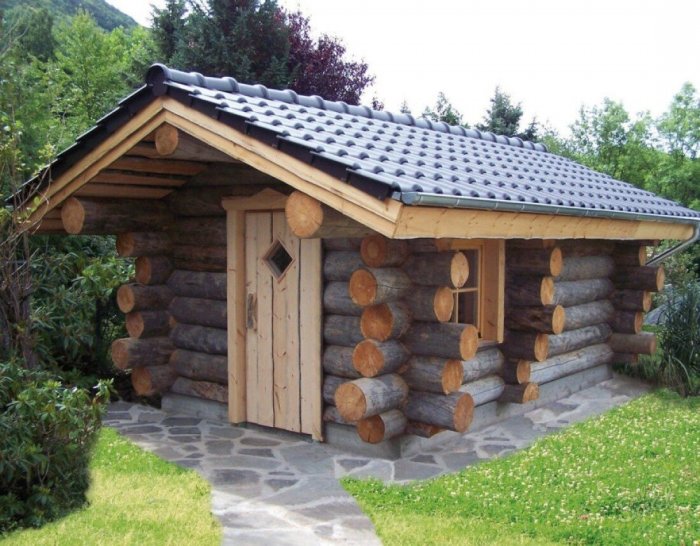 Бревенчатая баня