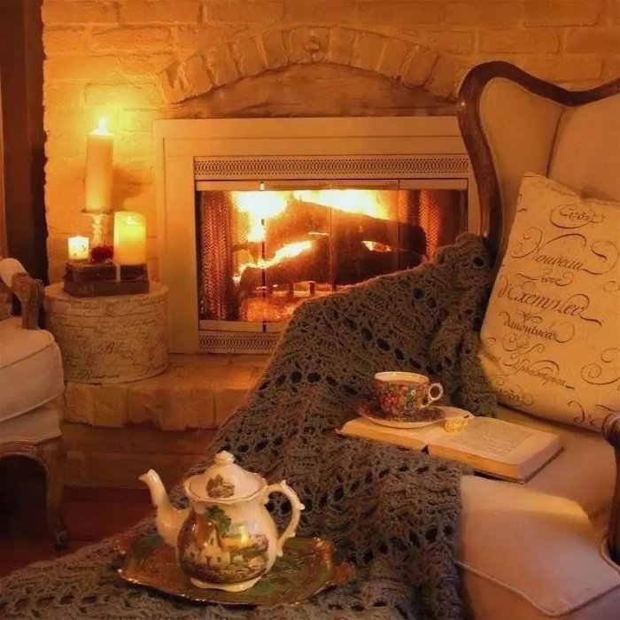 Камин уют
