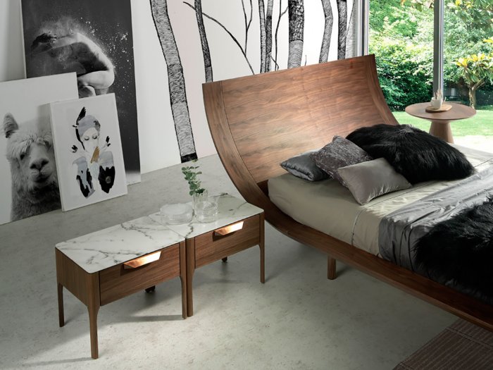 Прикроватная тумбочка дизайнерская деревянная cp1806-h от Angel Cerda