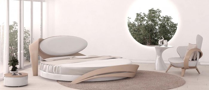 Круглая кровать brazo