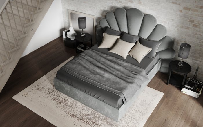 Кровать с подъемным механизмом 180 х 200 лофт