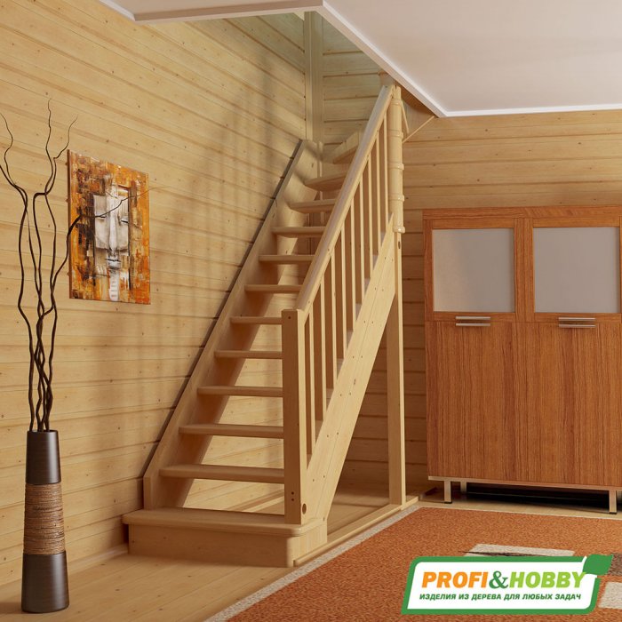 Лестница деревянная лс-215м