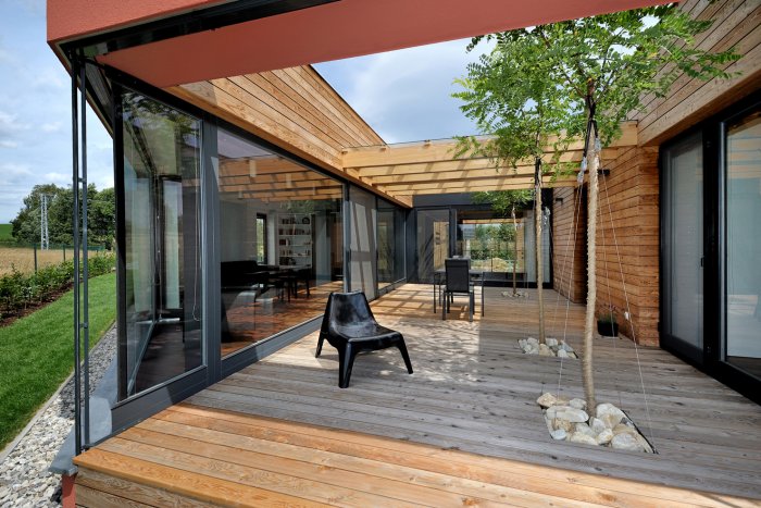 Дом с атриумом