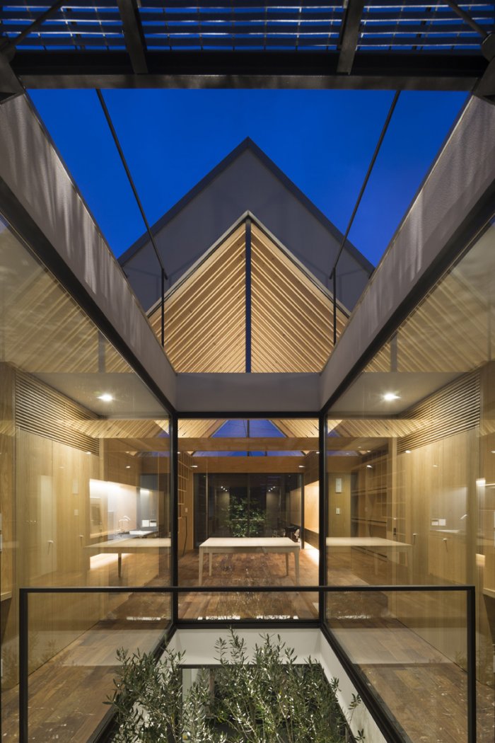 Двухэтажные дома с атриумом