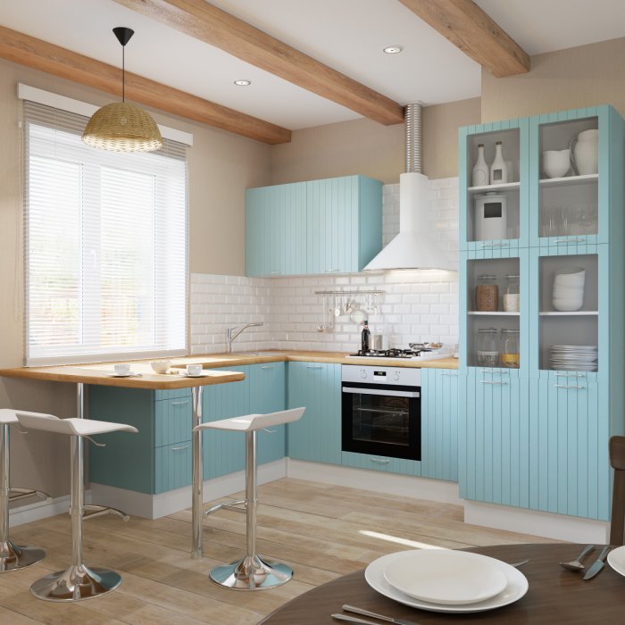 Кухня фенс мята Леруа Мерлен