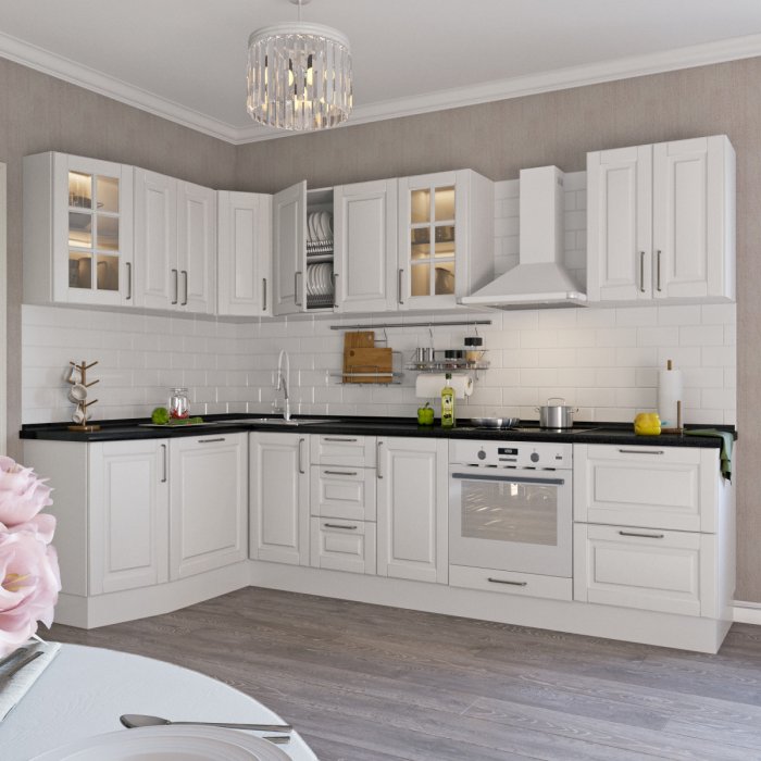 Леда белая кухня Леруа