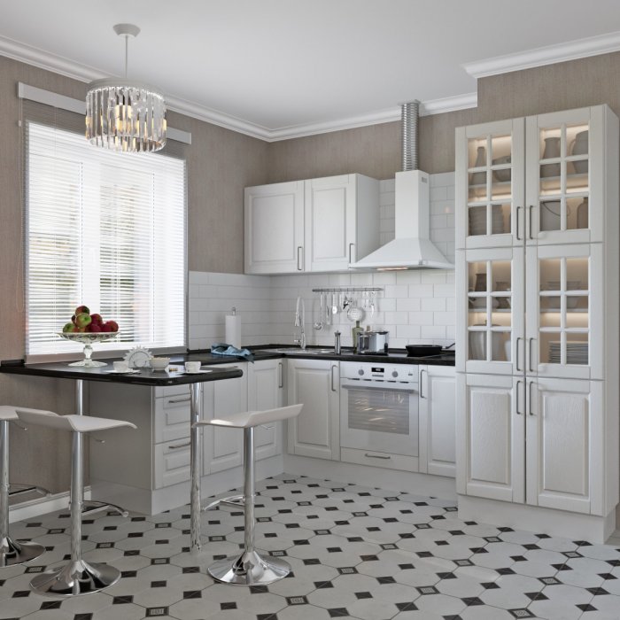 Кухня Delinia «Леда белая»