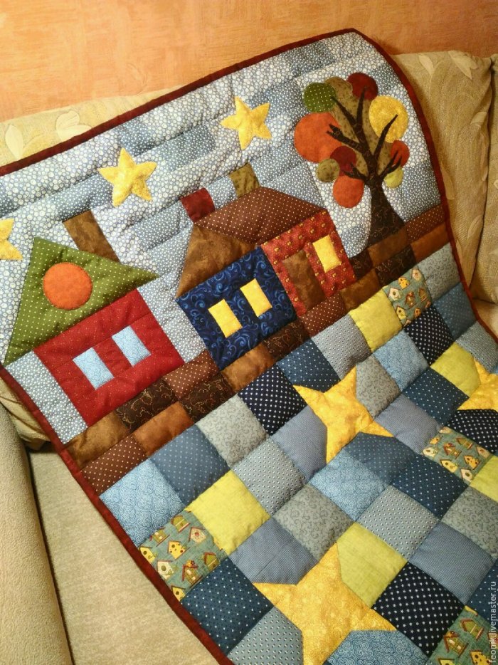 Лоскутное шитье покрывало