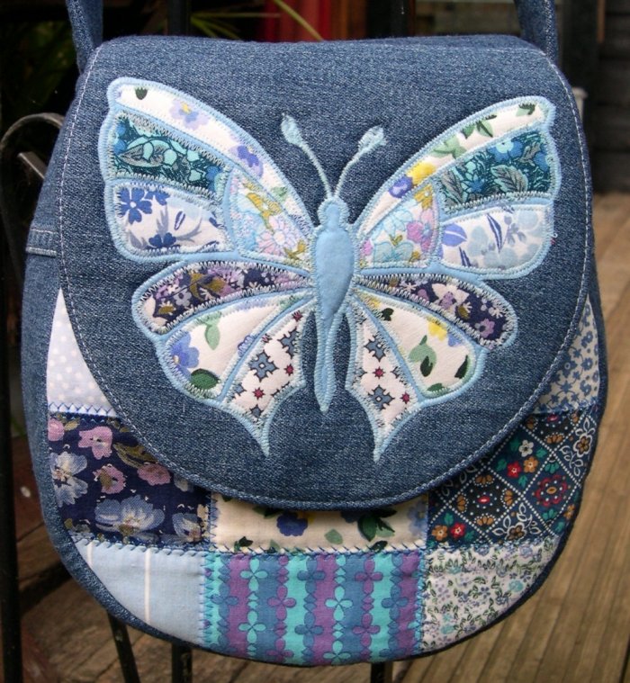 Пейчворк из джинсовой ткани