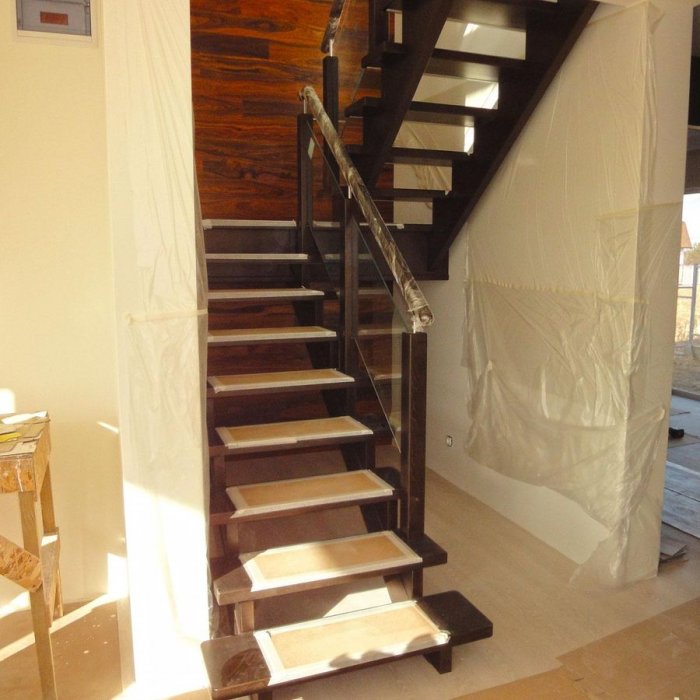 Лестница из сосны лс-91м Базовая