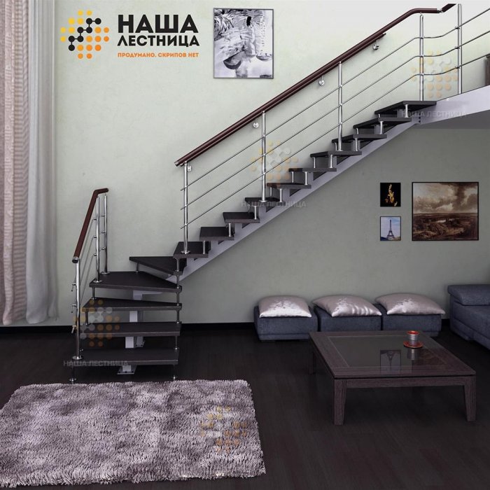 Лестница деревянная м-013у