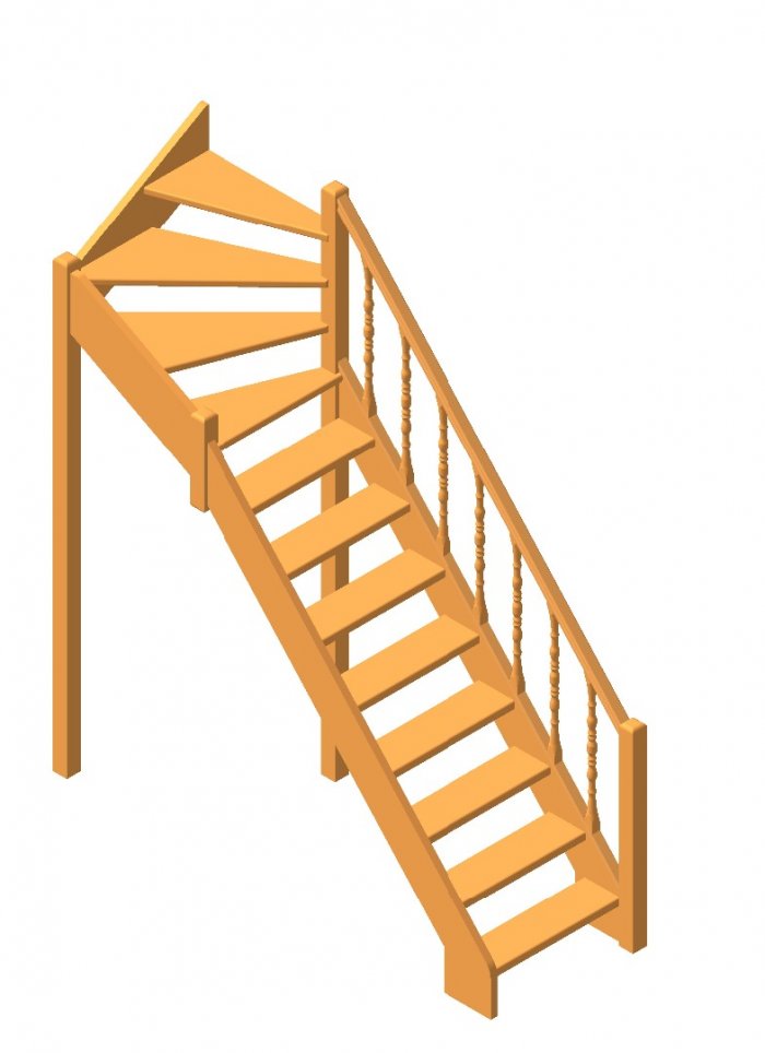 Лестница межэтажная лес-91-у хвоя