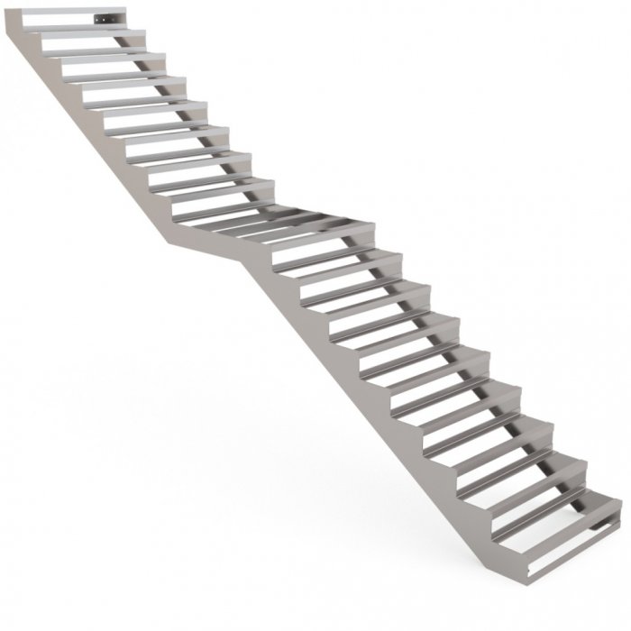 Лестница прямая металлическая