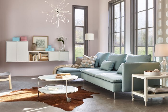 Пастельные оттенки в интерьере