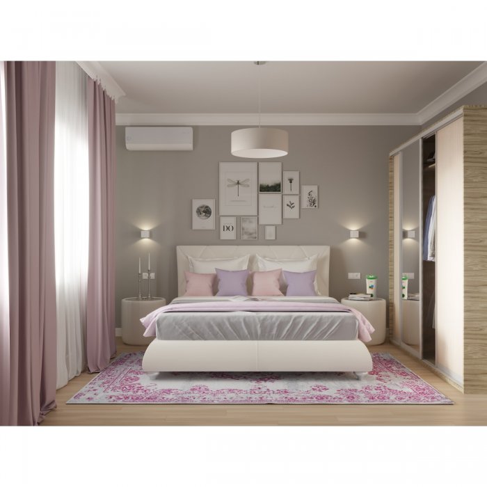 Спальня в лавандовых оттенках