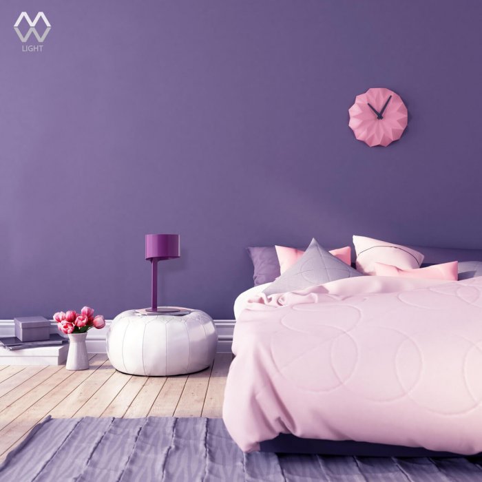 Розовый цвет стен в интерьере