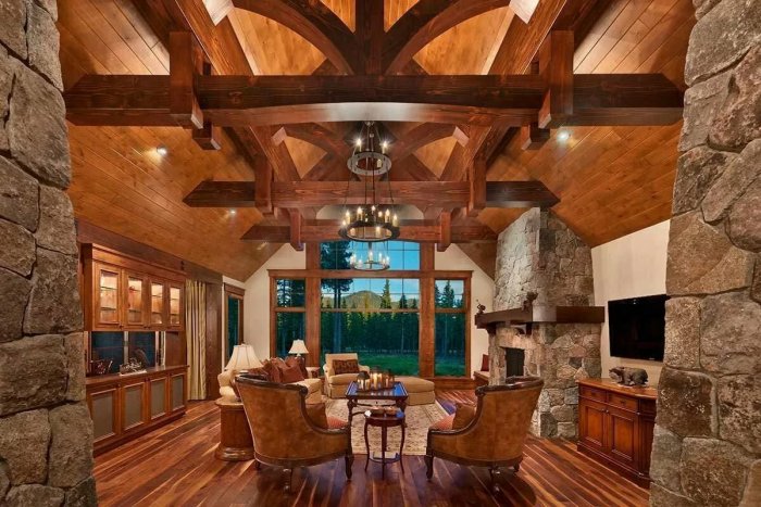 Интерьер дом-Шале в альпийском стиле