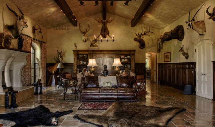 Интерьер в стиле охотника