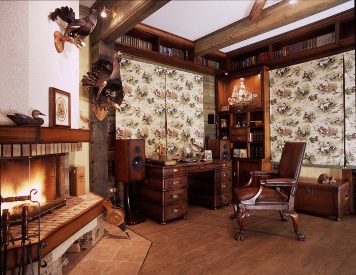 Охотничий стиль в интерьере