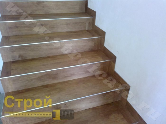 Отделка ступеней лестницы