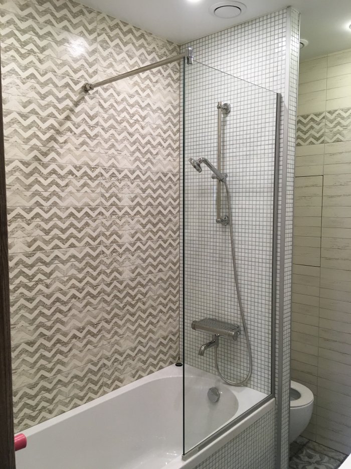 Стеклянная перегородка всванную