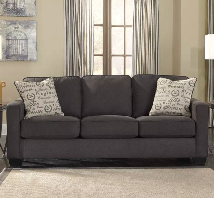 Серый диван