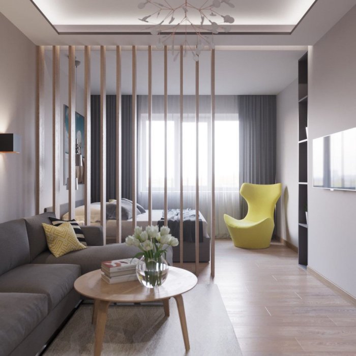 Интерьерные перегородки в квартире