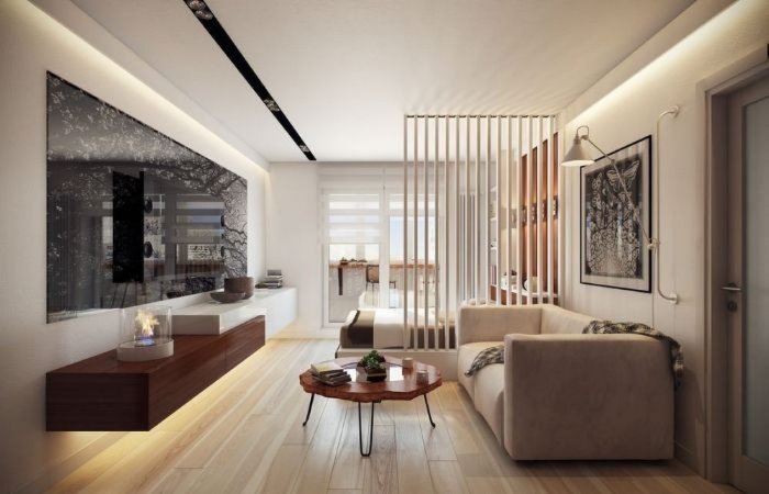 Современный интерьер однушки