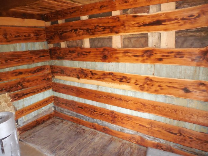 Горбылём отделка внутри