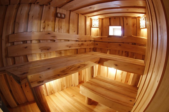 Отделка парилки