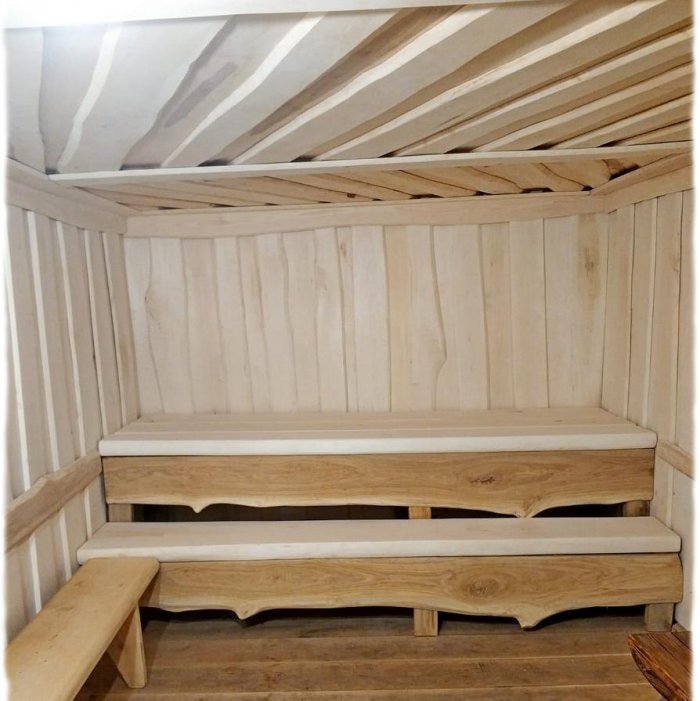 Внутренняя обшивка бани доской